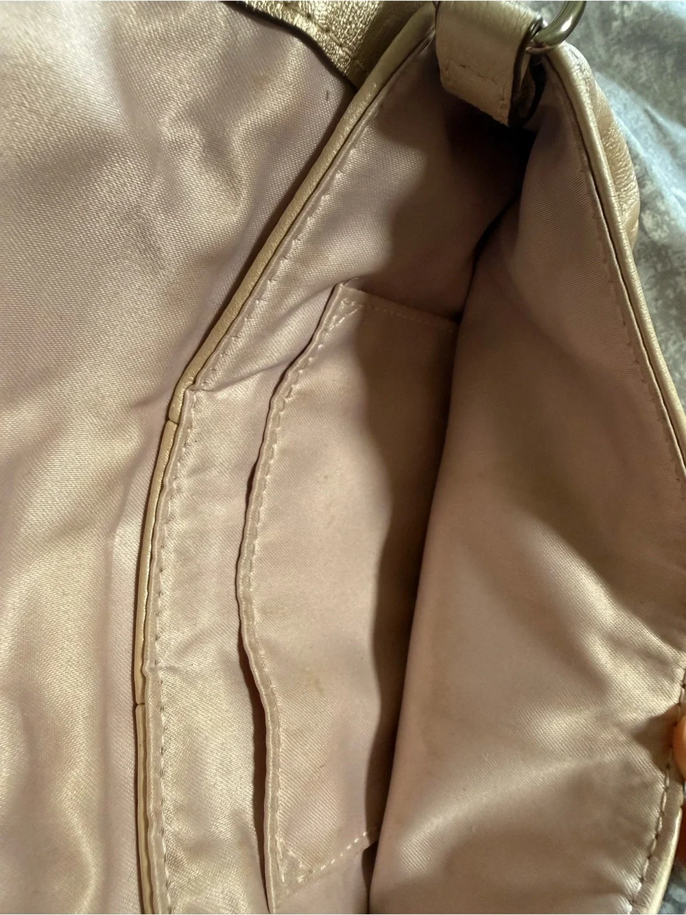 Coach Small Pebbled Leather Clutch in Blush